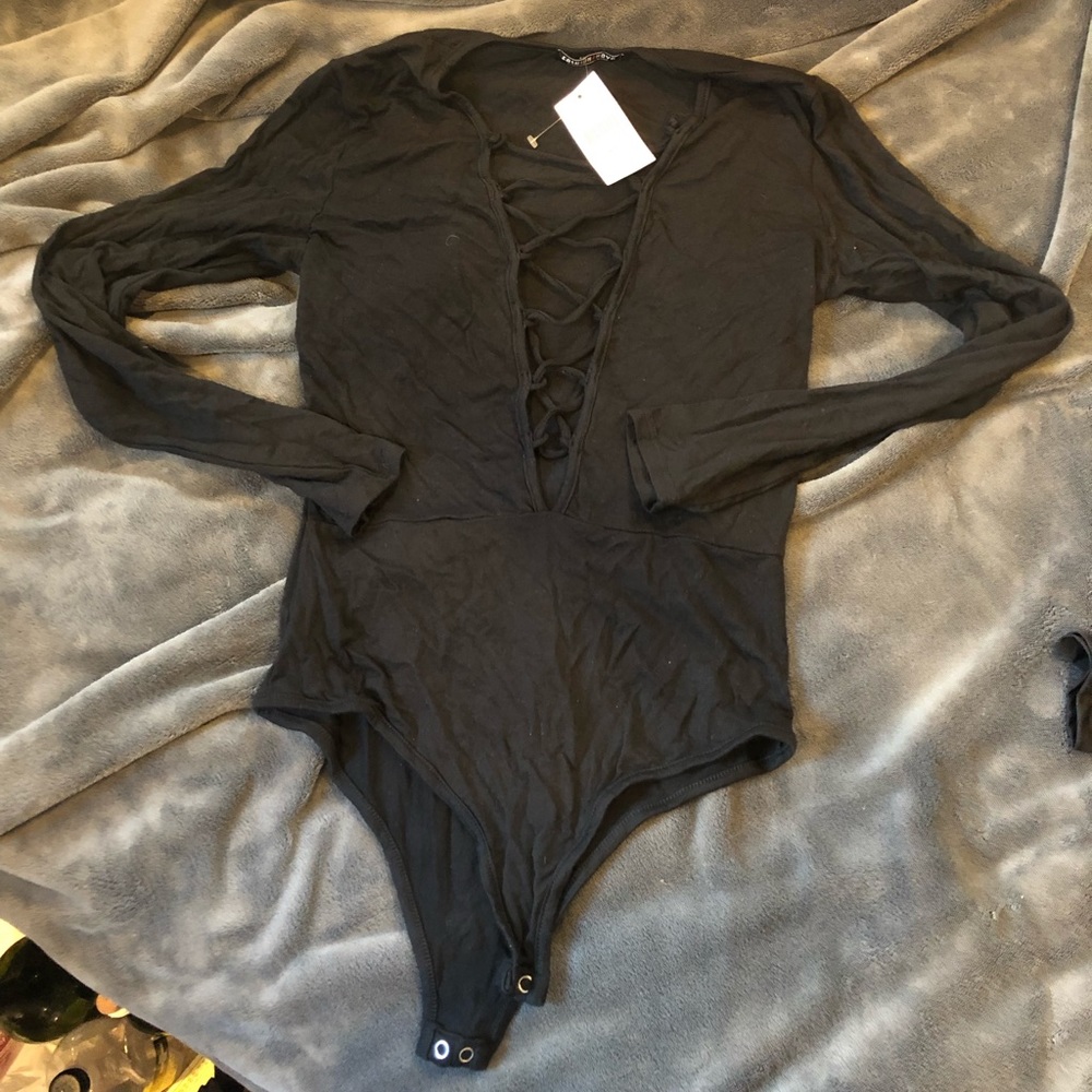 Fashionova String You Along Bodysuit